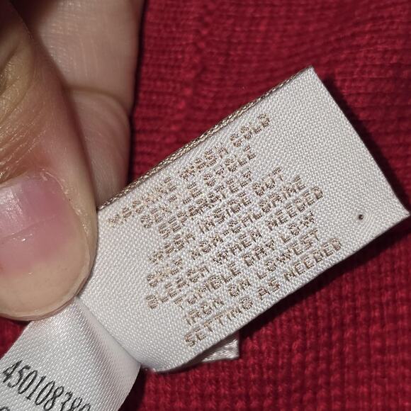 Chicos Cardigan Vest Womens Small Red Sleeveless Open Front Long Pockets Duster - Picture 4 of 9